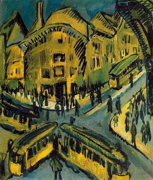 Ernst Ludwig Kirchner Nollendorfplatz, Norge oil painting art